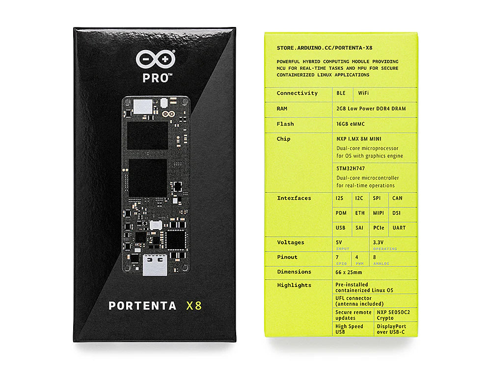Microcomputer (SoM) Arduino Pro Portenta X8 with Linux (Yocto) - Arduino ABX00049